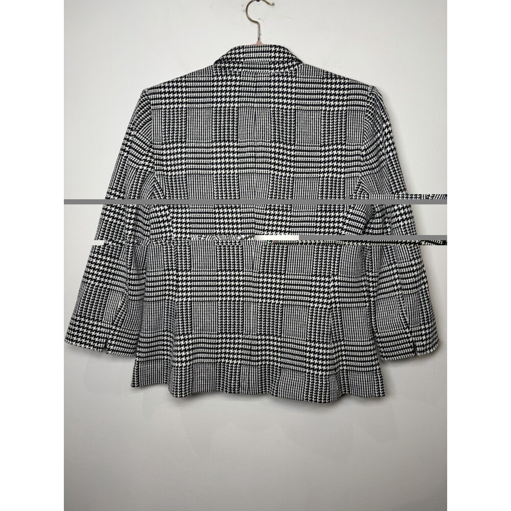 Lauren Ralph Lauren Houndstooth Blazer Jacket Size 12P Plaid Work Office - Picture 9 of 10